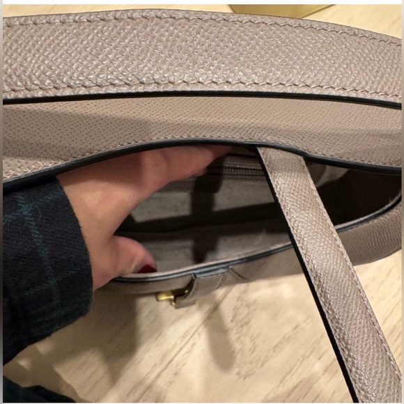 DIOR Grained Calfskin Saddle Bag Warm Taupe - Picture 8 of 9